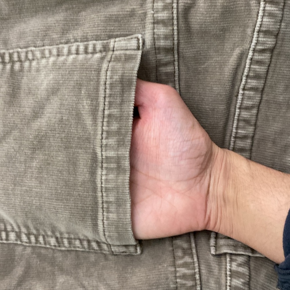 Velvety tan corduroy pants - Picture 15 of 17